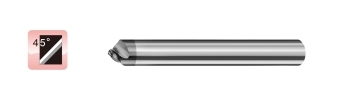 高效率 S型鎢鋼倒角銑刀 - 3刃