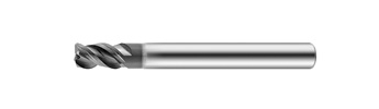 CA-AA TB Coating Corner Radius End Mill - 3 Flutes