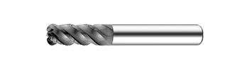 Heavy Duty Plus - CRFHPC Corner Radius End Mill - 4 Flutes