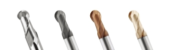 Ball Nose End Mill - 2 Flutes -P-SSB/P-MSB/P-SB